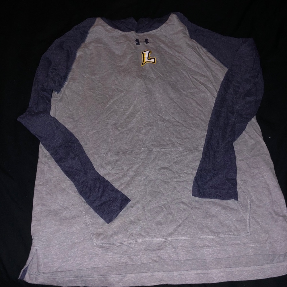 Grey and Blue Light Hoodie